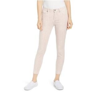 PAIGE Hoxton High Waist Raw Hem Ankle Skinny Jeans